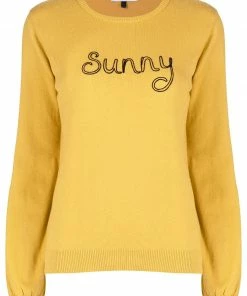 Bella Freud 'Sunny' Slogan Knitted Sweater