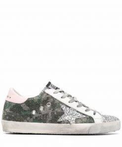 Golden Goose ‘Super-Star’ Camo Glitter Sneakers