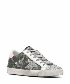 Golden Goose ‘Super-Star’ Camo Glitter Sneakers