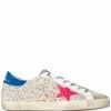 Golden Goose Shoes ‘Super-Star’ Distressed Leopard Sneakers