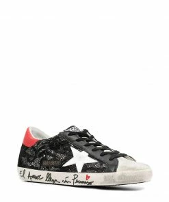 Golden Goose 'Superstar' Ornate Embroidery Trainers