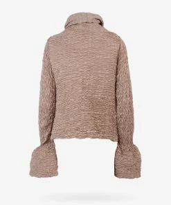 DRIES VAN NOTEN Taupe 'Vibe' Ruffled Collar Jacket