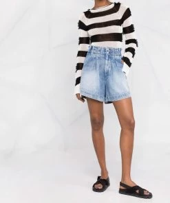 Isabel Marant Etoile 'Teresa' Denim Paperbag Shorts Clothing