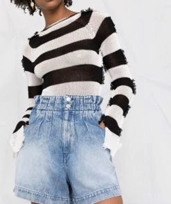 Isabel Marant Etoile 'Teresa' Denim Paperbag Shorts Clothing