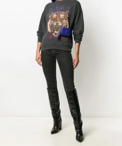 Anine Bing Clothing Faded Black 'Tiger Sweatshirt' 11 Anine Bing Clothing Faded Black 'Tiger Sweatshirt'