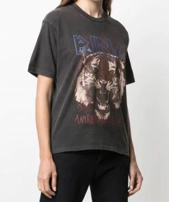 Anine Bing Faded Black 'Tiger Tee' Clothing 9 Anine Bing Faded Black 'Tiger Tee' Clothing