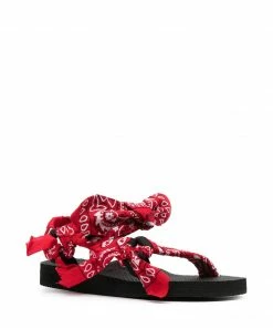 Arizona Love Red 'Trekky Chou' Bandana Sandals