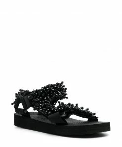 Arizona Love 'Trekky Pearl' Sandals Black