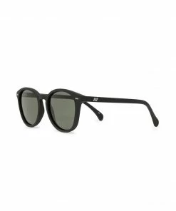Le Specs Unisex ‘Bandwagon’ Black Rubber Sunglasses