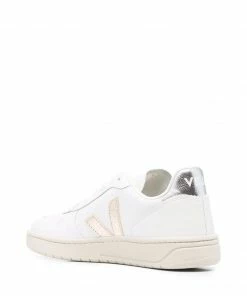VEJA ‘V-10’ Contrast Metallic Trainers