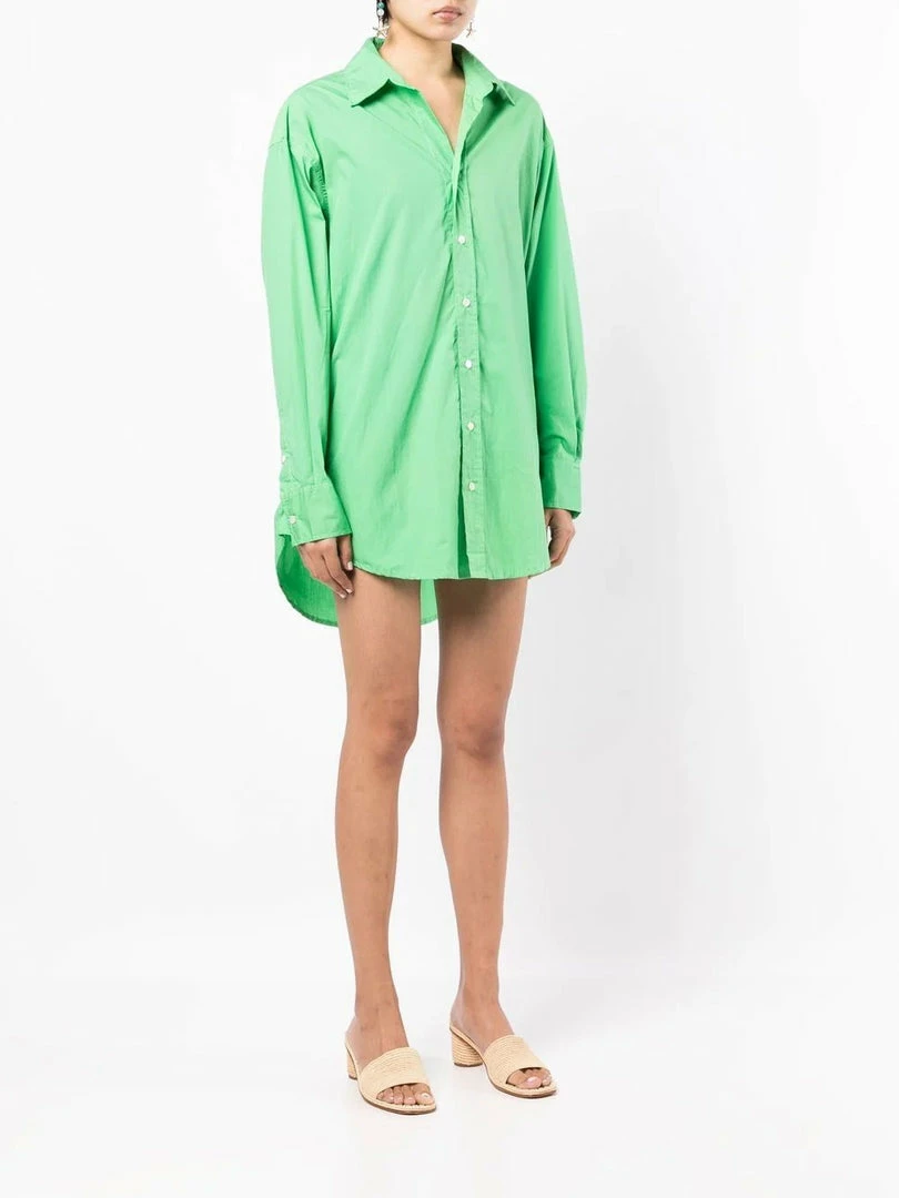 Faithfull The Brand New In Green 'Vega Shirt Dress' 5 Faithfull The Brand New In Green 'Vega Shirt Dress'
