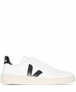 VEJA White And Black'V-10' Trainers Shoes