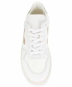 VEJA White And Gold 'V-10' Trainers Shoes 9 VEJA White And Gold 'V-10' Trainers Shoes