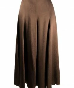 Vince Brown 'Panelled Satin Slip Midi Skirt' Clothing
