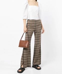 Vince White 'Square Neck Structured Sleeve Top' Clothing