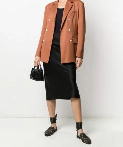 Vince Clothing Navy 'Ribbed Vest Top’