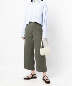 Vince Green ‘Cropped Wide Leg Trousers’ Clothing