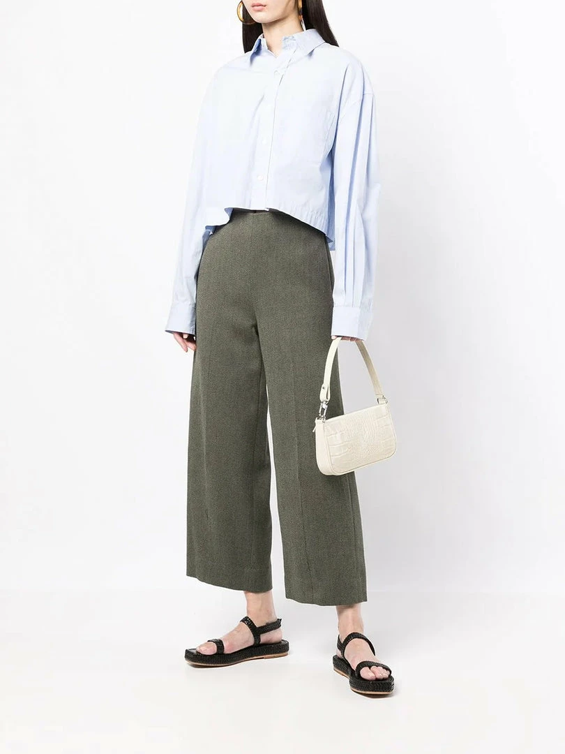 Vince Green ‘Cropped Wide Leg Trousers’ Clothing 4 Vince Green ‘Cropped Wide Leg Trousers’ Clothing