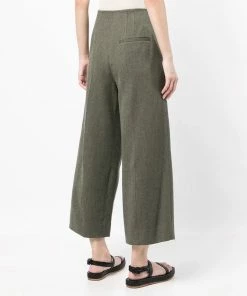 Vince Green ‘Cropped Wide Leg Trousers’ Clothing 10 Vince Green ‘Cropped Wide Leg Trousers’ Clothing