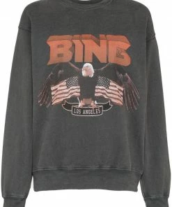 Anine Bing Clothing Faded Black'Vintage Bing Sweatshirt'