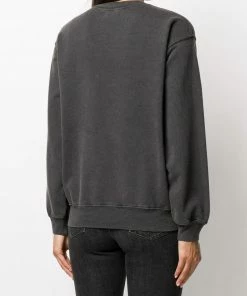 Anine Bing Clothing Faded Black 'Vintage Bing Sweatshirt' 9 Anine Bing Clothing Faded Black 'Vintage Bing Sweatshirt'