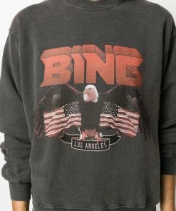 Anine Bing Clothing Faded Black 'Vintage Bing Sweatshirt' 10 Anine Bing Clothing Faded Black 'Vintage Bing Sweatshirt'