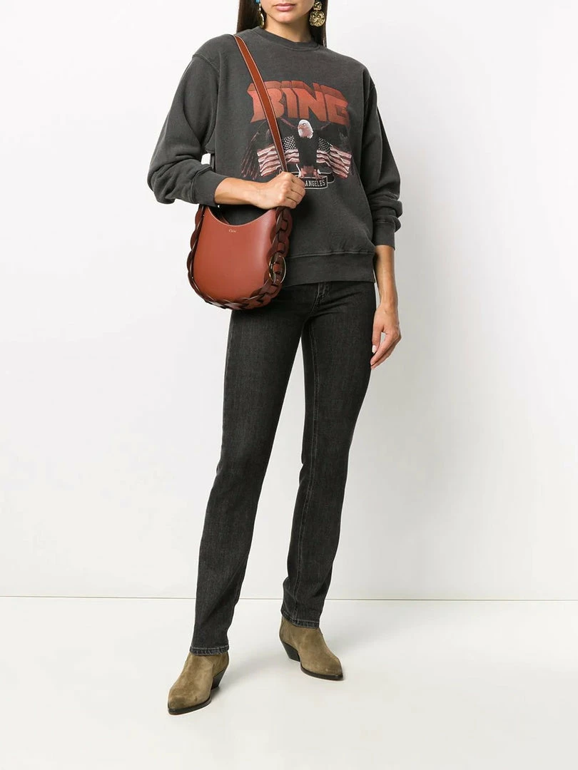 Anine Bing Clothing Faded Black 'Vintage Bing Sweatshirt' 7 Anine Bing Clothing Faded Black 'Vintage Bing Sweatshirt'