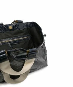 Isabel Marant Faded Night 'Wardy' Crinkle Effect Tote Bag Bags