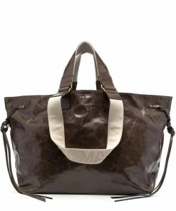 Isabel Marant New In Dark Khaki 'Wardy' Crinkle Tote Bag