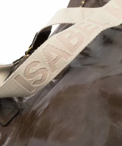 Isabel Marant New In Dark Khaki 'Wardy' Crinkle Tote Bag