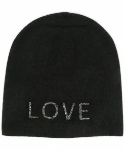 Warm Me Accessories 'Damian Love Black Crystal Hat'
