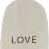 Warm Me Accessories Light Grey 'Damian Love Black Crystal Hat'