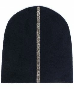 Warm Me Navy 'Damian Stripe Hat' Accessories