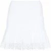 Charo Ruiz Clothing White 'Fleur' Lace Mini Skirt