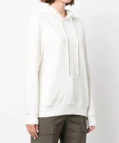 Moncler 'White Logo Detail Hoodie'