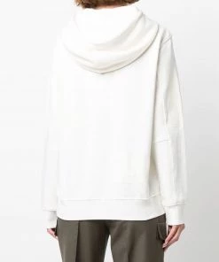 Moncler 'White Logo Detail Hoodie'