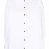 Ganni 'White Oversized Pointed Collar Shirt'