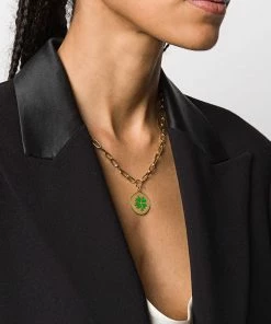 Wilhelmina Garcia ‘Lucky Clover Chain Necklace' Accessories