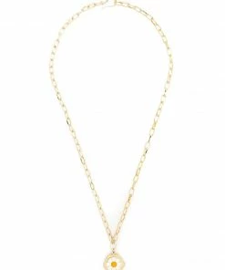Wilhelmina Garcia Accessories ‘White Daisy Chain Necklace’