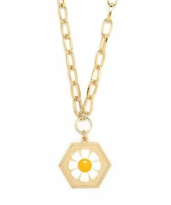 Wilhelmina Garcia Accessories ‘White Daisy Chain Necklace’