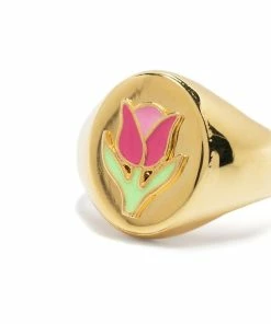 Wilhelmina Garcia 'Pink Tulip Ring' Accessories