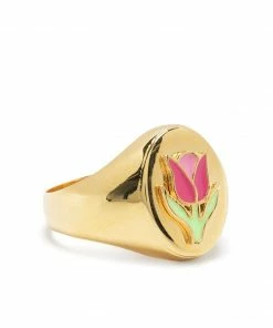 Wilhelmina Garcia 'Pink Tulip Ring' Accessories