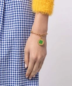 Wilhelmina Garcia 'Lucky Clover Charm Bracelet'
