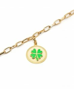 Wilhelmina Garcia 'Lucky Clover Charm Bracelet'