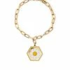Wilhelmina Garcia ‘White Daisy Charm Bracelet’