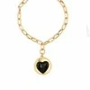 Wilhelmina Garcia 'Black Heart Charm Bracelet' Accessories