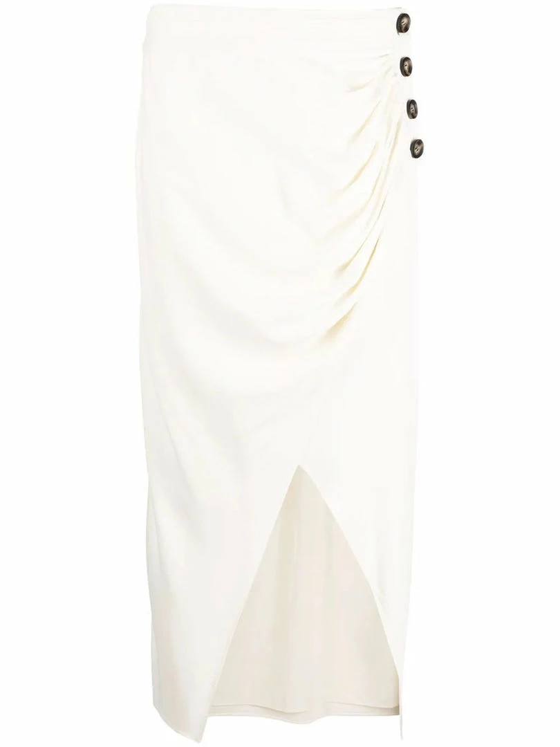 Self Portrait 'Wrap Button Midi Skirt' Clothing 3 Self Portrait 'Wrap Button Midi Skirt' Clothing