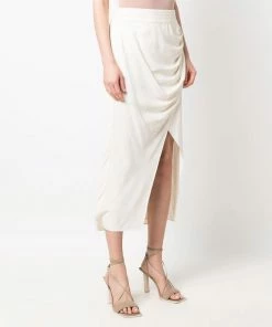 Self Portrait 'Wrap Button Midi Skirt' Clothing 9 Self Portrait 'Wrap Button Midi Skirt' Clothing