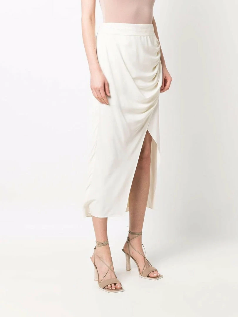 Self Portrait 'Wrap Button Midi Skirt' Clothing 5 Self Portrait 'Wrap Button Midi Skirt' Clothing