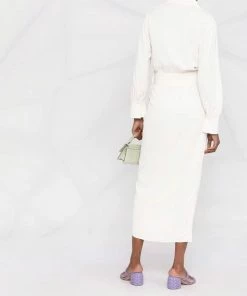 Self Portrait Clothing 'Wrap Style V-neck Button Front Dress'